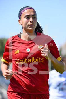 2022-04-30 - Andressa Alves Da Silva (AS Roma Women)  during the Women's Italian Cup 2021/22 match between AS Roma vs Empoli Ladies at the Tre Fontane stadium on 30 April 2022. - AS ROMA VS EMPOLI LADIES - WOMEN ITALIAN CUP - SOCCER
