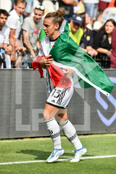 2022-05-22 - Lisa Boattina (Juventus) celebrating the victory of italy cup - FINAL - JUVENTUS FC - AS ROMA - WOMEN ITALIAN CUP - SOCCER