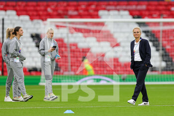 2022-07-06 - Coach Sarina Wiegman of England before the UEFA Women's Euro 2022, Group A football match between England and Austria on July 6, 2022 at Old Trafford in Manchester, England - FOOTBALL - WOMEN'S EURO 2022 - ENGLAND V AUSTRIA - UEFA EUROPEAN - SOCCER