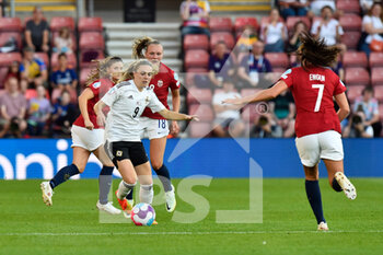 2022-07-07 - Simone Magill (9) of Northern Ireland during the UEFA Women's Euro 2022, Group A football match between Norway and Northern Ireland on July 7, 2022 at the St Mary's Stadium in Southampton, England - FOOTBALL - WOMEN'S EURO 2022 - NORWAY V NORTHERN IRELAND - UEFA EUROPEAN - SOCCER
