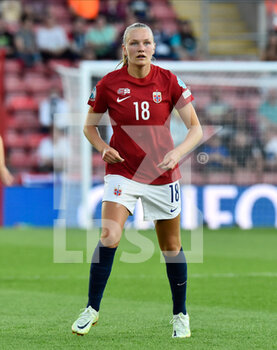 2022-07-07 - Frida Maanum (18) of Norway during the UEFA Women's Euro 2022, Group A football match between Norway and Northern Ireland on July 7, 2022 at the St Mary's Stadium in Southampton, England - FOOTBALL - WOMEN'S EURO 2022 - NORWAY V NORTHERN IRELAND - UEFA EUROPEAN - SOCCER