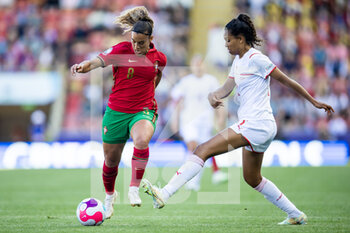 2022-07-09 - Portugal Forward Andreia Norton during the UEFA Women's Euro 2022, Group C football match between Portugal and Switzerland on July 9, 2022 at Leigh Sports Village in Leigh, England - FOOTBALL - WOMEN'S EURO 2022 - PORTUGAL V SWITZERLAND - UEFA EUROPEAN - SOCCER