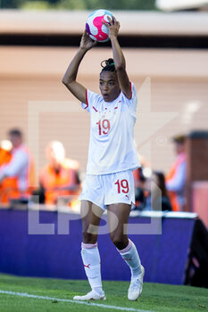 2022-07-09 - Switzerland Eseosa Aigbogun during the UEFA Women's Euro 2022, Group C football match between Portugal and Switzerland on July 9, 2022 at Leigh Sports Village in Leigh, England - FOOTBALL - WOMEN'S EURO 2022 - PORTUGAL V SWITZERLAND - UEFA EUROPEAN - SOCCER