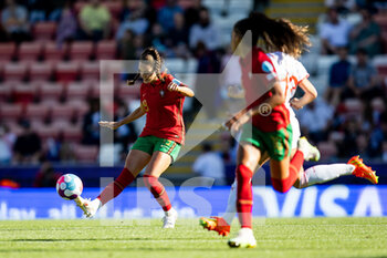 2022-07-09 - Portugal Defender Diana Gomes during the UEFA Women's Euro 2022, Group C football match between Portugal and Switzerland on July 9, 2022 at Leigh Sports Village in Leigh, England - FOOTBALL - WOMEN'S EURO 2022 - PORTUGAL V SWITZERLAND - UEFA EUROPEAN - SOCCER