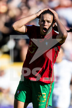 2022-07-09 - Portugal Forward Telma Encarnacao reacts during the UEFA Women's Euro 2022, Group C football match between Portugal and Switzerland on July 9, 2022 at Leigh Sports Village in Leigh, England - FOOTBALL - WOMEN'S EURO 2022 - PORTUGAL V SWITZERLAND - UEFA EUROPEAN - SOCCER