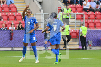 2022-07-10 - 10.07.2022, Rotherham, New York Stadium, UEFA Women's EURO 2022: France - Italy, #9 Marie-Antoinette Katoto  (france) celebrates the 2-0 - UEFA WOMEN'S EURO 2022: FRANCE - ITALY - UEFA EUROPEAN - SOCCER