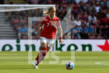 2022-07-11 - Carina Wenninger (7) of Austria during the UEFA Women's Euro 2022, Group A football match between Austria and Northern Ireland on July 11, 2022 at the St Mary's Stadium in Southampton, England - FOOTBALL - WOMEN'S EURO 2022 - AUSTRIA V NORTHERN IRELAND - UEFA EUROPEAN - SOCCER