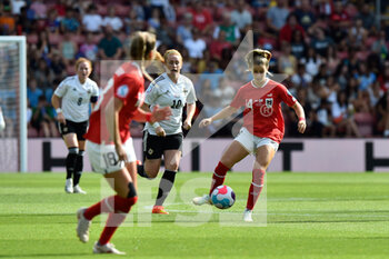 2022-07-11 - Marie Hobinger (14) of Austria during the UEFA Women's Euro 2022, Group A football match between Austria and Northern Ireland on July 11, 2022 at the St Mary's Stadium in Southampton, England - FOOTBALL - WOMEN'S EURO 2022 - AUSTRIA V NORTHERN IRELAND - UEFA EUROPEAN - SOCCER