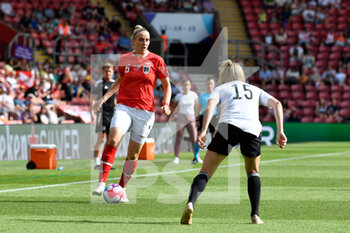 2022-07-11 - Katharina Schiechtl (6) of Austria during the UEFA Women's Euro 2022, Group A football match between Austria and Northern Ireland on July 11, 2022 at the St Mary's Stadium in Southampton, England - FOOTBALL - WOMEN'S EURO 2022 - AUSTRIA V NORTHERN IRELAND - UEFA EUROPEAN - SOCCER