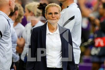 2022-07-11 - Sarina Wiegman coach of England during the UEFA Women's Euro 2022, Group A football match between England and Norway on July 11, 2022 at the American Express Community Stadium in Brighton and Hove, England - FOOTBALL - WOMEN'S EURO 2022 - ENGLAND V NORWAY - UEFA EUROPEAN - SOCCER