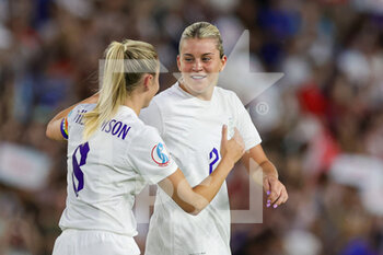 2022-07-11 - Alessia Russo of England scores a goal and celebrates 7-0 during the UEFA Women's Euro 2022, Group A football match between England and Norway on July 11, 2022 at the American Express Community Stadium in Brighton and Hove, England - FOOTBALL - WOMEN'S EURO 2022 - ENGLAND V NORWAY - UEFA EUROPEAN - SOCCER