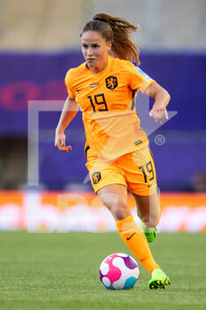 2022-07-13 - Marisa Olislagers of Netherlands (19) during the UEFA Women's Euro 2022, Group C football match between Netherlands and Portugal on July 13, 2022 at Leigh Sports Village in Leigh, England - FOOTBALL - WOMEN'S EURO 2022 - NETHERLANDS V PORTUGAL - UEFA EUROPEAN - SOCCER