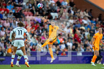 2022-07-13 - Sherida Spitse of Netherlands (8) during the UEFA Women's Euro 2022, Group C football match between Netherlands and Portugal on July 13, 2022 at Leigh Sports Village in Leigh, England - FOOTBALL - WOMEN'S EURO 2022 - NETHERLANDS V PORTUGAL - UEFA EUROPEAN - SOCCER