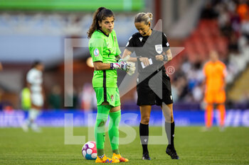 2022-07-13 - Portugal Goalkeeper Ines Pereira during the UEFA Women's Euro 2022, Group C football match between Netherlands and Portugal on July 13, 2022 at Leigh Sports Village in Leigh, England - FOOTBALL - WOMEN'S EURO 2022 - NETHERLANDS V PORTUGAL - UEFA EUROPEAN - SOCCER