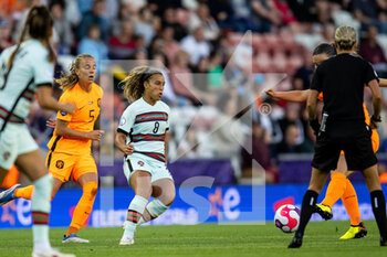 2022-07-13 - Portugal Forward Andreia Norton (8) during the UEFA Women's Euro 2022, Group C football match between Netherlands and Portugal on July 13, 2022 at Leigh Sports Village in Leigh, England - FOOTBALL - WOMEN'S EURO 2022 - NETHERLANDS V PORTUGAL - UEFA EUROPEAN - SOCCER