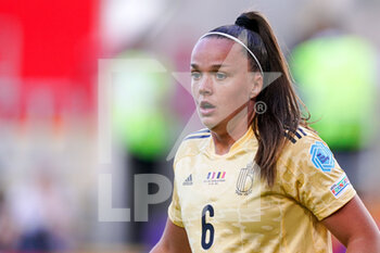 2022-07-14 - Tine De Caigny of Belgium during the UEFA Women's Euro 2022, Group D football match between France and Belgium on July 14, 2022 at New York Stadium in Rotherham, England - FOOTBALL - WOMEN'S EURO 2022 - FRANCE V BELGIUM - UEFA EUROPEAN - SOCCER