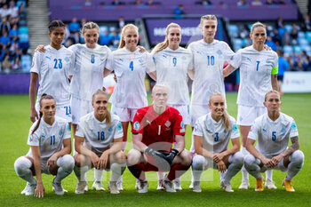 2022-07-14 - Team of Iceland during the UEFA Women's Euro 2022, Group D football match between Italy and Iceland on July 14, 2022 at Manchester City Academy Stadium in Manchester, England - FOOTBALL - WOMEN'S EURO 2022 - ITALY V ICELAND - UEFA EUROPEAN - SOCCER