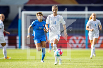 2022-07-14 - Iceland Midfielder Dagny Brynjarsdottir (10) during the UEFA Women's Euro 2022, Group D football match between Italy and Iceland on July 14, 2022 at Manchester City Academy Stadium in Manchester, England - FOOTBALL - WOMEN'S EURO 2022 - ITALY V ICELAND - UEFA EUROPEAN - SOCCER