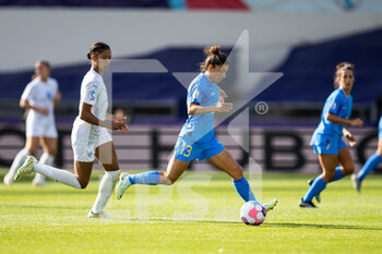 2022-07-14 - Italy Defender Elisa Bartoli (13) during the UEFA Women's Euro 2022, Group D football match between Italy and Iceland on July 14, 2022 at Manchester City Academy Stadium in Manchester, England - FOOTBALL - WOMEN'S EURO 2022 - ITALY V ICELAND - UEFA EUROPEAN - SOCCER