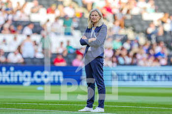 2022-07-16 - Coach Anna Signeul of Finland during the UEFA Women's Euro 2022, Group B football match between Finland and Germany on July 16, 2022 at Stadium MK in Milton Keynes, England - FOOTBALL - WOMEN'S EURO 2022 - FINLAND V GERMANY - UEFA EUROPEAN - SOCCER