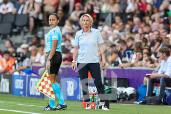 2022-07-16 - Coach Martina Voss-Tecklenburg of Germany during the UEFA Women's Euro 2022, Group B football match between Finland and Germany on July 16, 2022 at Stadium MK in Milton Keynes, England - FOOTBALL - WOMEN'S EURO 2022 - FINLAND V GERMANY - UEFA EUROPEAN - SOCCER