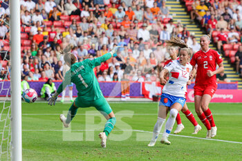 2022-07-17 - Victoria Pelova (12) of Netherlands scores a goal 1-3 during the UEFA Women's Euro 2022, Group C football match between Switzerland and Netherlands on July 17, 2022 at Bramall Lane in Sheffield, England - FOOTBALL - WOMEN'S EURO 2022 - SWITZERLAND V NETHERLANDS - UEFA EUROPEAN - SOCCER