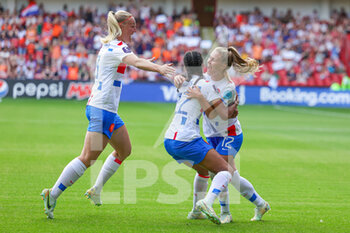 2022-07-17 - Victoria Pelova (12) of Netherlands celebrates her goal 1-3 during the UEFA Women's Euro 2022, Group C football match between Switzerland and Netherlands on July 17, 2022 at Bramall Lane in Sheffield, England - FOOTBALL - WOMEN'S EURO 2022 - SWITZERLAND V NETHERLANDS - UEFA EUROPEAN - SOCCER