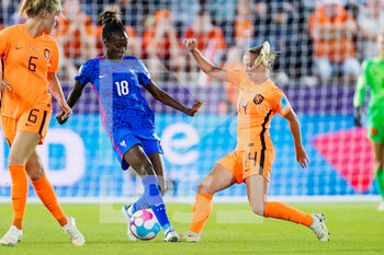 2022-07-23 - Ouleymata Sarr of France, Jackie Groenen of the Netherlands during the UEFA Women's Euro 2022, quarter final football match between France and Netherlands on July 23, 2022 at New York Stadium in Rotherham, England - FOOTBALL - WOMEN'S EURO 2022 - 1/4 - FRANCE V NETHERLANDS - UEFA EUROPEAN - SOCCER