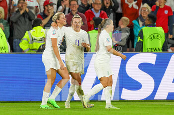 2022-07-26 - Alessia Russo (23) of England celebrates her goal 3-0 during the UEFA Women's Euro 2022, semi final football match between England and Sweden on July 26, 2022 at Bramall Lane in Sheffield, England - FOOTBALL - WOMEN'S EURO 2022 - 1/2 - ENGLAND V SWEDEN - UEFA EUROPEAN - SOCCER