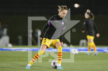 2022-03-22 - 20.03.2022, Madrid, Spain. Caroline Hanssen Futbol Club Barcelona warming up  during the UEFA Women's Champions League match between Real Madrid and FC Barcelona at Estadio Alfredo Di Stefano on 20 March 2022 in Madrid Spain. - REAL MADRID VS FC BARCELONA - UEFA CHAMPIONS LEAGUE WOMEN - SOCCER