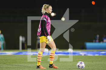 2022-03-22 - 20.03.2022, Madrid, Spain. Caroline Hanssen Futbol Club Barcelona warming up during the UEFA Women's Champions League match between Real Madrid and FC Barcelona at Estadio Alfredo Di Stefano on 20 March 2022 in Madrid Spain. - REAL MADRID VS FC BARCELONA - UEFA CHAMPIONS LEAGUE WOMEN - SOCCER
