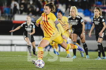 2022-03-22 - 20.03.2022, Madrid, Spain. Alexia Putellas of FC Barcelona attempts a free kick for score her goal during the UEFA Women's Champions League match between Real Madrid and FC Barcelona at Estadio Alfredo Di Stefano on 20 March 2022 in Madrid Spain. - REAL MADRID VS FC BARCELONA - UEFA CHAMPIONS LEAGUE WOMEN - SOCCER
