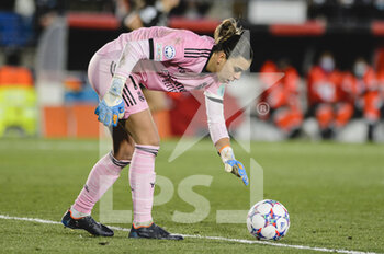 2022-03-22 - 20.03.2022, Madrid, Spain. Goalkeeper Maria Isabel Rodriguez Misa of Real Madrid CF Femenino in action  during the UEFA Women's Champions League match between Real Madrid and FC Barcelona at Estadio Alfredo Di Stefano on 20 March 2022 in Madrid Spain. - REAL MADRID VS FC BARCELONA - UEFA CHAMPIONS LEAGUE WOMEN - SOCCER