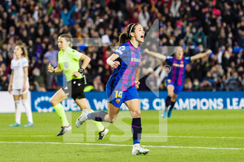 2022-03-30 - Aitana Bonmati of FC Barcelona celebrates a goal during the UEFA Women's Champions League, Quarter-finals, 2nd leg football match between FC Barcelona and Real Madrid CF on March 30, 2022 at Camp Nou stadium in Barcelona, Spain - FC BARCELONA VS REAL MADRID CF - UEFA CHAMPIONS LEAGUE WOMEN - SOCCER