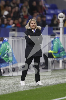 2022-03-31 - Sonia BOMPASTOR coach of Lyon during the UEFA Women's Champions League, Quarter-finals, 2nd leg football match between Olympique Lyonnais (Lyon) and Juventus FC on March 31, 2022 at Groupama stadium in Decines-Charpieu near Lyon, France - OLYMPIQUE LYONNAIS (LYON) VS JUVENTUS FC - UEFA CHAMPIONS LEAGUE WOMEN - SOCCER