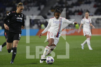 2022-03-31 - Catarina MACARIO of Lyon and Andrea STASKOVA of Juventus during the UEFA Women's Champions League, Quarter-finals, 2nd leg football match between Olympique Lyonnais (Lyon) and Juventus FC on March 31, 2022 at Groupama stadium in Decines-Charpieu near Lyon, France - OLYMPIQUE LYONNAIS (LYON) VS JUVENTUS FC - UEFA CHAMPIONS LEAGUE WOMEN - SOCCER