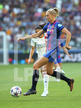 2022-05-21 - Fridolina Rolfo (FC Barcelona) running mid-air - FINAL - FC BARCELONA VS OLYMPIQUE LYONNAIS - UEFA CHAMPIONS LEAGUE WOMEN - SOCCER
