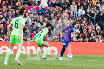 2022-04-22 - Caroline Graham of FC Barcelona during the UEFA Women's Champions League, Semi-finals, 1st leg football match between FC Barcelona and VFL Wolfsburg on April 22, 2022 at Camp Nou in Barcelona, Spain - FC BARCELONA VS VFL WOLFSBURG - UEFA CHAMPIONS LEAGUE WOMEN - SOCCER