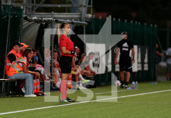 2022-08-21 - Fourth referee Meìrima Celik during the football match Juventus Women and Qiryat Fc of the first qualifying round of the Uefa Women’s Champions League on August 21, 2022 at Juventus Training Ground, Turin, Italy. Photo Nderim Kaceli - JUVENTUS WOMEN VS FC KIRYAT GAT - UEFA CHAMPIONS LEAGUE WOMEN - SOCCER