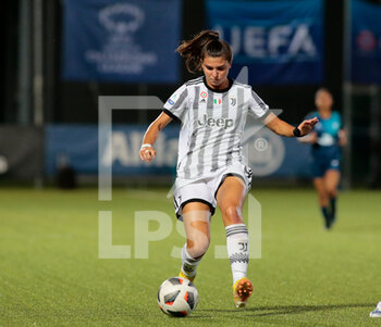 2022-08-21 - Cantore of Juventus Women during the football match Juventus Women and Qiryat Fc of the first qualifying round of the Uefa Women’s Champions League on August 21, 2022 at Juventus Training Ground, Turin, Italy. Photo Nderim Kaceli - JUVENTUS WOMEN VS FC KIRYAT GAT - UEFA CHAMPIONS LEAGUE WOMEN - SOCCER