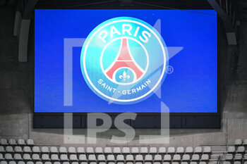 21/09/2022 - Illustration of the official logo of PSG during the UEFA Women's Champions League, football match between Paris Saint-Germain and BK Hacken on September 21, 2022 at Jean Bouin stadium in Paris, France - FOOTBALL - WOMEN'S CHAMPIONS LEAGUE - PARIS SG V HACKEN - UEFA CHAMPIONS LEAGUE WOMEN - CALCIO