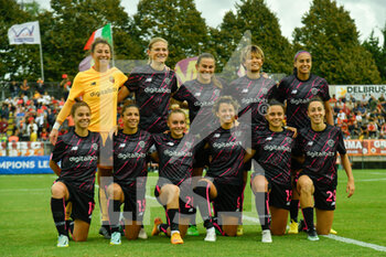 2022-09-29 - AS Roma team during the UEFA Women’s Champions League 2022/23 match between AS Roma vs Sparta Praha at the Tre Fontane stadium on 29 September 2022. - ROMA WOMEN VS ATHLETIC CLUB SPARTA PRAHA FOTBAL - UEFA CHAMPIONS LEAGUE WOMEN - SOCCER