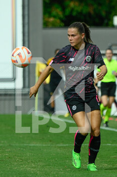 2022-09-29 - Emilie Haavi (AS Roma Women) during the UEFA Women’s Champions League 2022/23 match between AS Roma vs Sparta Praha at the Tre Fontane stadium on 29 September 2022. - ROMA WOMEN VS ATHLETIC CLUB SPARTA PRAHA FOTBAL - UEFA CHAMPIONS LEAGUE WOMEN - SOCCER