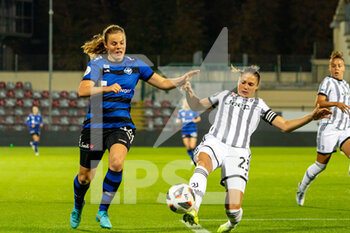 2022-09-28 - Cecilia Salvai(Juventus) and Emma Faerge(Koge) - JUVENTUS WOMEN VS KOGE - UEFA CHAMPIONS LEAGUE WOMEN - SOCCER