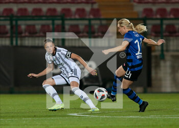 2022-09-28 - Maddie Pokorny of HB Koge and Cecilia Salvai of Juventus Women during the Women’s UEFA Champions League, Preliminary round, Seconda match between Juventus Women and Hb Koge, on 28 September 2022 at Moccagatta stadium in Alessandria, Italy. Photo Nderim Kaceli - JUVENTUS WOMEN VS KOGE - UEFA CHAMPIONS LEAGUE WOMEN - SOCCER