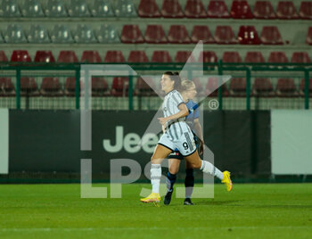 2022-09-28 - Sofia Cantore of Juventus Women celebrating after a goal  during the Women’s UEFA Champions League, Preliminary round, Seconda match between Juventus Women and Hb Koge, on 28 September 2022 at Moccagatta stadium in Alessandria, Italy. Photo Nderim Kaceli - JUVENTUS WOMEN VS KOGE - UEFA CHAMPIONS LEAGUE WOMEN - SOCCER