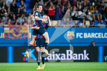 2022-10-19 - Mariona Caldenteny of FC Barcelona celabrates a goal during the UEFA Women’s Champions League, Group D football match between FC Barcelona and SL Benfica on October 19, 2022 at Johan Cruyff Stadium in Barcelona, Spain - FOOTBALL - WOMEN'S CHAMPION'S LEAGUE - FC BARCELONA V SL BENFICA - UEFA CHAMPIONS LEAGUE WOMEN - SOCCER