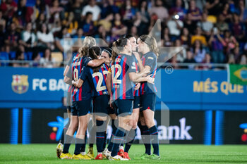 2022-10-19 - Mariona Caldenteny of FC Barcelona celabrates a goal during the UEFA Women’s Champions League, Group D football match between FC Barcelona and SL Benfica on October 19, 2022 at Johan Cruyff Stadium in Barcelona, Spain - FOOTBALL - WOMEN'S CHAMPION'S LEAGUE - FC BARCELONA V SL BENFICA - UEFA CHAMPIONS LEAGUE WOMEN - SOCCER