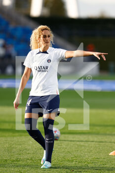 2022-10-26 - Kheira Hamraoui of PSG warms up during the UEFA Women’s Champions League, Group A football match between Real Madrid and Paris Saint-Germain on October 26, 2022 at Alfredo Di Stefano stadium in Valdebebas, Madrid, Spain - FOOTBALL - WOMEN'S CHAMPIONS LEAGUE - REAL MADRID V PARIS SG - UEFA CHAMPIONS LEAGUE WOMEN - SOCCER