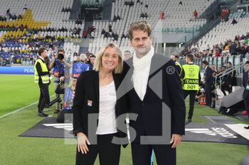 2022-10-27 - Sonia Bompastor coach of Olypique Lyonnais and Joe Montemurro coacj Juventus Women - JUVENTUS WOMEN VS OLYMPIQUE LYONNAIS - UEFA CHAMPIONS LEAGUE WOMEN - SOCCER